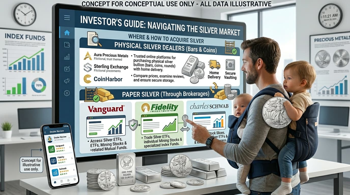 Learn about Best Silver Dealers Online with our trustworthy, family-oriented investment guide. DadAlt Investments: Best Silver Dealers Online - Expert family wealth building strategies